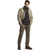 imageCQR Mens Flannel Lined Shirt Jackets Long Sleeved Rugged Plaid Cotton Brushed Suede Shirt JacketStealth Coal Miner