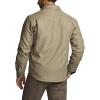 imageCQR Mens Flannel Lined Shirt Jackets Long Sleeved Rugged Plaid Cotton Brushed Suede Shirt JacketStealth Coal Miner
