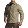 imageCQR Mens Flannel Lined Shirt Jackets Long Sleeved Rugged Plaid Cotton Brushed Suede Shirt JacketStealth Coal Miner