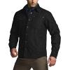 imageCQR Mens Flannel Lined Shirt Jackets Long Sleeved Rugged Plaid Cotton Brushed Suede Shirt JacketStealth Forest Oasis