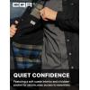 imageCQR Mens Flannel Lined Shirt Jackets Long Sleeved Rugged Plaid Cotton Brushed Suede Shirt JacketStealth Forest Oasis