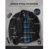 imageCQR Mens Flannel Lined Shirt Jackets Long Sleeved Rugged Plaid Cotton Brushed Suede Shirt JacketStealth Forest Oasis