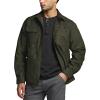 imageCQR Mens Flannel Lined Shirt Jackets Long Sleeved Rugged Plaid Cotton Brushed Suede Shirt JacketStealth Harvest