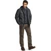 imageCQR Mens Flannel Lined Shirt Jackets Long Sleeved Rugged Plaid Cotton Brushed Suede Shirt JacketStealth Night Sky