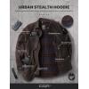 imageCQR Mens Flannel Lined Shirt Jackets Long Sleeved Rugged Plaid Cotton Brushed Suede Shirt JacketStealth Woods Night
