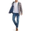 imageCQR Mens Quilted Lined Flannel Hooded Shirt Jacket Soft Warm Long Sleeve Outdoor Cotton Plaid Shirt JacketsQuilted Lined Cliff Hanger