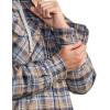 imageCQR Mens Quilted Lined Flannel Hooded Shirt Jacket Soft Warm Long Sleeve Outdoor Cotton Plaid Shirt JacketsQuilted Lined Cliff Hanger