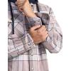imageCQR Mens Quilted Lined Flannel Hooded Shirt Jacket Soft Warm Long Sleeve Outdoor Cotton Plaid Shirt JacketsQuilted Lined Cloudy Home