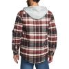 imageCQR Mens Quilted Lined Flannel Hooded Shirt Jacket Soft Warm Long Sleeve Outdoor Cotton Plaid Shirt JacketsQuilted Lined Folk Tale