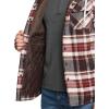 imageCQR Mens Quilted Lined Flannel Hooded Shirt Jacket Soft Warm Long Sleeve Outdoor Cotton Plaid Shirt JacketsQuilted Lined Folk Tale