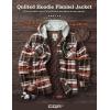 imageCQR Mens Quilted Lined Flannel Hooded Shirt Jacket Soft Warm Long Sleeve Outdoor Cotton Plaid Shirt JacketsQuilted Lined Folk Tale