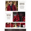 imageCQR Mens Quilted Lined Flannel Hooded Shirt Jacket Soft Warm Long Sleeve Outdoor Cotton Plaid Shirt JacketsQuilted Lined Full Zip Classic Red