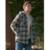 imageCQR Mens Quilted Lined Flannel Hooded Shirt Jacket Soft Warm Long Sleeve Outdoor Cotton Plaid Shirt JacketsQuilted Lined Full Zip Oceansand