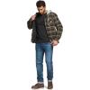 imageCQR Mens Quilted Lined Flannel Hooded Shirt Jacket Soft Warm Long Sleeve Outdoor Cotton Plaid Shirt JacketsQuilted Lined Hickory Green