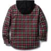 imageCQR Mens Quilted Lined Flannel Hooded Shirt Jacket Soft Warm Long Sleeve Outdoor Cotton Plaid Shirt JacketsQuilted Lined Holiday Mood