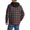 imageCQR Mens Quilted Lined Flannel Hooded Shirt Jacket Soft Warm Long Sleeve Outdoor Cotton Plaid Shirt JacketsQuilted Lined Holiday Mood