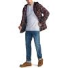 imageCQR Mens Quilted Lined Flannel Hooded Shirt Jacket Soft Warm Long Sleeve Outdoor Cotton Plaid Shirt JacketsQuilted Lined Holiday Mood