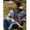imageCQR Mens Quilted Lined Flannel Hooded Shirt Jacket Soft Warm Long Sleeve Outdoor Cotton Plaid Shirt JacketsQuilted Lined Sedimentary Blue
