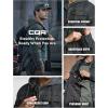 imageCQR Mens Quilted Lined Flannel Hooded Shirt Jacket Soft Warm Long Sleeve Outdoor Cotton Plaid Shirt JacketsStealth Amazon Grey