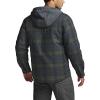 imageCQR Mens Quilted Lined Flannel Hooded Shirt Jacket Soft Warm Long Sleeve Outdoor Cotton Plaid Shirt JacketsStealth Amazon Grey