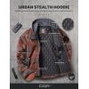 imageCQR Mens Quilted Lined Flannel Hooded Shirt Jacket Soft Warm Long Sleeve Outdoor Cotton Plaid Shirt JacketsStealth Harvest
