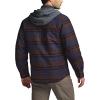 imageCQR Mens Quilted Lined Flannel Hooded Shirt Jacket Soft Warm Long Sleeve Outdoor Cotton Plaid Shirt JacketsStealth Woods Night