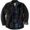 imageCQR Mens Flannel Lined Shirt Jackets Long Sleeved Rugged Plaid Cotton Brushed Suede Shirt JacketFlannel Lined Forest Oasis