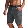 imageCQR Mens Quick Dry Stretch Hiking Cargo Shorts Lightweight Water Resistant Tactical Casual Golf ampamp Outdoor with PocketsShendo Trail Carbon Grey