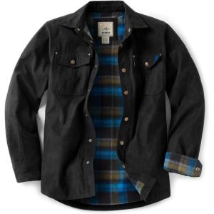 imageCQR Mens Flannel Lined Shirt Jackets Long Sleeved Rugged Plaid Cotton Brushed Suede Shirt JacketFlannel Lined Forest Oasis