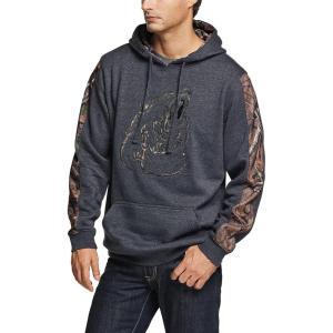 imageCQR Mens Winter Fleece Pullover Hoodies Thermal Long Sleeve Hooded Sweatshirt CottonBlend OutdoorTactical ShirtsFleece Camo Hoodie Charcoal Heather