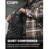 imageCQR Mens Quilted Lined Flannel Hooded Shirt Jacket Soft Warm Long Sleeve Outdoor Cotton Plaid Shirt JacketsStealth Aged Barrel