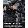 imageCQR Mens Quilted Lined Flannel Hooded Shirt Jacket Soft Warm Long Sleeve Outdoor Cotton Plaid Shirt JacketsStealth Coal Miner