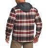 imageCQR Mens Quilted Lined Flannel Hooded Shirt Jacket Soft Warm Long Sleeve Outdoor Cotton Plaid Shirt JacketsStealth Folk Tale