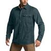 imageCQR Mens 100 All Cotton Button Down Flannel Shirts Long Sleeve Brushed Warm Soft Casual Outdoor Plaid ShirtForest Green