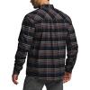 imageCQR Mens 100 All Cotton Button Down Flannel Shirts Long Sleeve Brushed Warm Soft Casual Outdoor Plaid ShirtPlaid Coal Miner