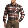 imageCQR Mens 100 All Cotton Button Down Flannel Shirts Long Sleeve Brushed Warm Soft Casual Outdoor Plaid ShirtPlaid Folk Tale