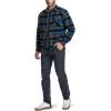 imageCQR Mens 100 All Cotton Button Down Flannel Shirts Long Sleeve Brushed Warm Soft Casual Outdoor Plaid ShirtPlaid Forest Oasis