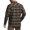 imageCQR Mens 100 All Cotton Button Down Flannel Shirts Long Sleeve Brushed Warm Soft Casual Outdoor Plaid ShirtPlaid Hickory Green