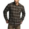 imageCQR Mens 100 All Cotton Button Down Flannel Shirts Long Sleeve Brushed Warm Soft Casual Outdoor Plaid ShirtPlaid Hickory Green