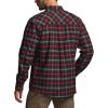 imageCQR Mens 100 All Cotton Button Down Flannel Shirts Long Sleeve Brushed Warm Soft Casual Outdoor Plaid ShirtPlaid Holiday Mood