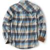 imageCQR Mens 100 All Cotton Button Down Flannel Shirts Long Sleeve Brushed Warm Soft Casual Outdoor Plaid ShirtPlaid Ocean Sand