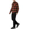 imageCQR Mens 100 All Cotton Button Down Flannel Shirts Long Sleeve Brushed Warm Soft Casual Outdoor Plaid ShirtPlaid Orange Rust