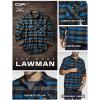 imageCQR Mens 100 All Cotton Button Down Flannel Shirts Long Sleeve Brushed Warm Soft Casual Outdoor Plaid ShirtPlaid River