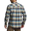imageCQR Mens 100 All Cotton Button Down Flannel Shirts Long Sleeve Brushed Warm Soft Casual Outdoor Plaid ShirtPlaid Seashore