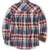 imageCQR Mens 100 All Cotton Button Down Flannel Shirts Long Sleeve Brushed Warm Soft Casual Outdoor Plaid ShirtPlaid Vintage Wine