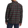 imageCQR Mens 100 All Cotton Button Down Flannel Shirts Long Sleeve Brushed Warm Soft Casual Outdoor Plaid ShirtStealth Plaid Holiday Mood
