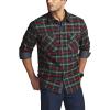imageCQR Mens 100 All Cotton Button Down Flannel Shirts Long Sleeve Brushed Warm Soft Casual Outdoor Plaid ShirtStealth Plaid Holiday Mood