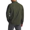 imageCQR Mens 100 All Cotton Button Down Flannel Shirts Long Sleeve Brushed Warm Soft Casual Outdoor Plaid ShirtStealth Solid Hunter Green