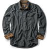 imageCQR Mens 100 All Cotton Button Down Flannel Shirts Long Sleeve Brushed Warm Soft Casual Outdoor Plaid ShirtCorduroy Grey