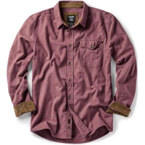 imageCQR Mens 100 All Cotton Button Down Flannel Shirts Long Sleeve Brushed Warm Soft Casual Outdoor Plaid ShirtCorduroy Wild Pink